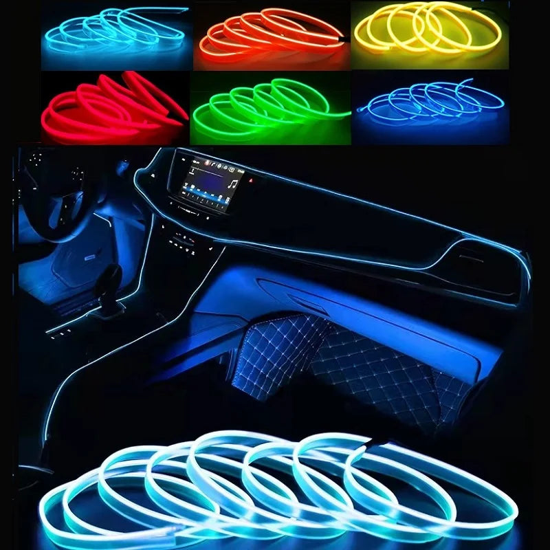 1M/3M/5M Car Interior LED Neon Strip