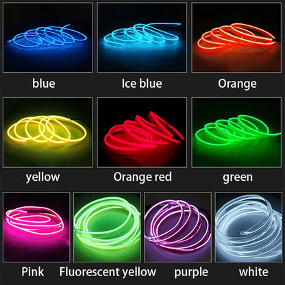 1M/3M/5M Car Interior LED Neon Strip