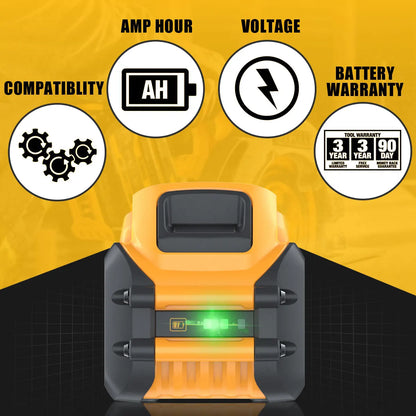 For DEWALT 20V/60V Max compatible with FlexVolt 60V Max