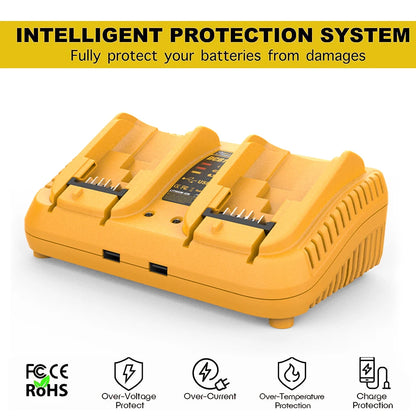 DCB118 DCB102 Battery charger for Dewalt Battery 12V, 14.4V, 18V & 20V