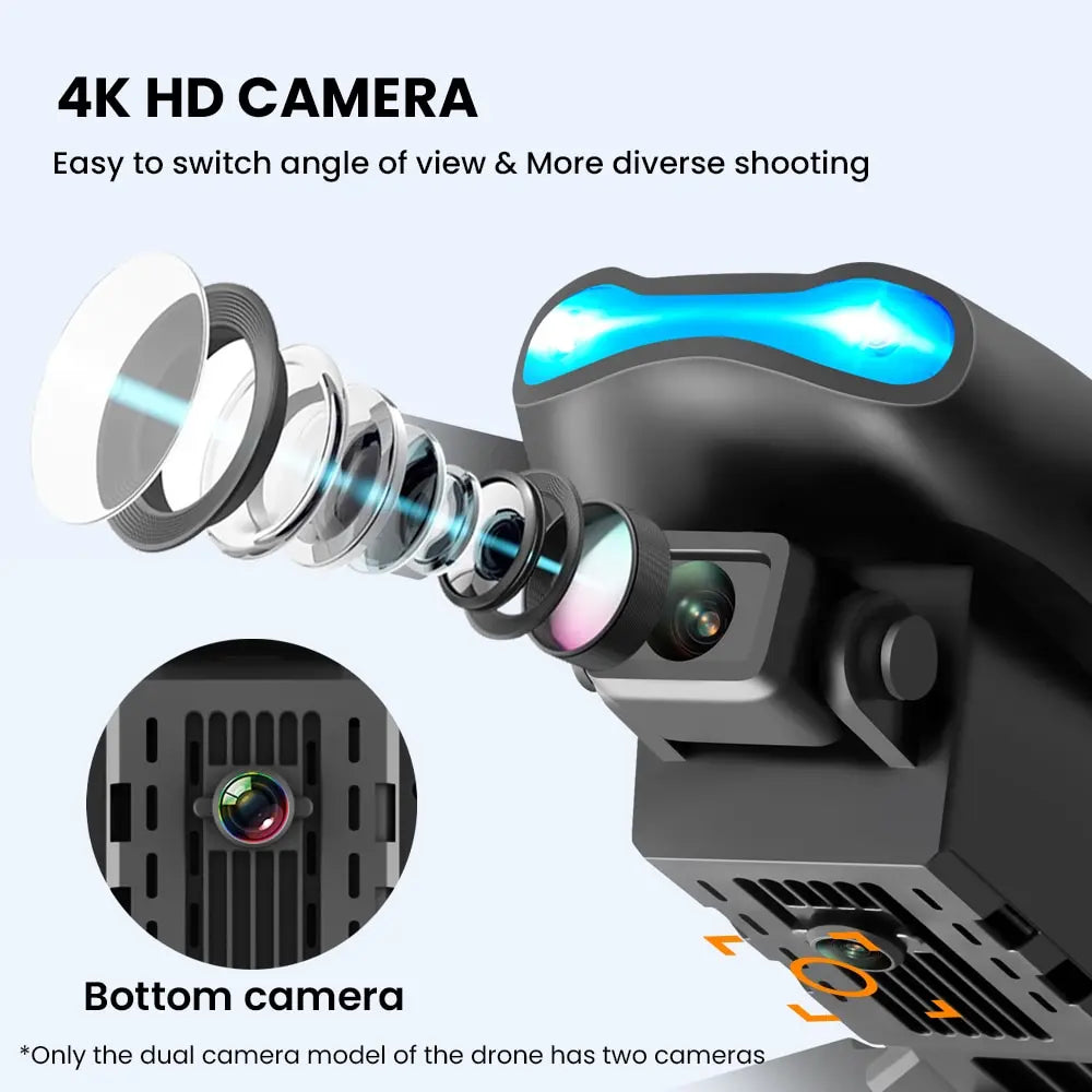 HD 4k Drone Camera High Hold Mode Foldable Mini RC WIFI Aerial Photography