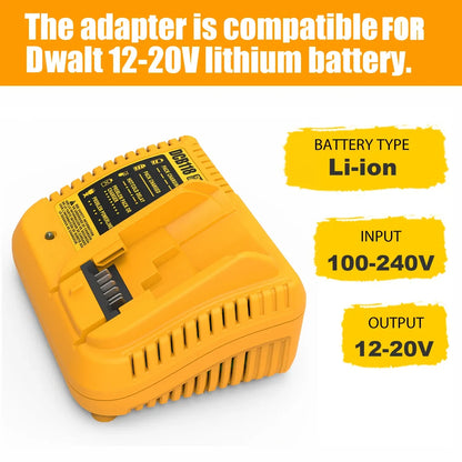 DCB118 DCB102 Battery charger for Dewalt Battery 12V, 14.4V, 18V & 20V