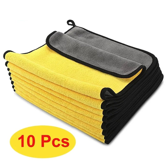 3/5/10 pcs Extra Soft Car Wash Microfiber Towel