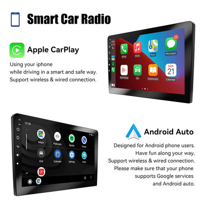 ESSGOO 2 Din Car Radio Carplay Android Auto 7 9 10 Inch 4G 64G Universal Multimedia Player DSP AM RDS AHD GPS WIFI Autoradio