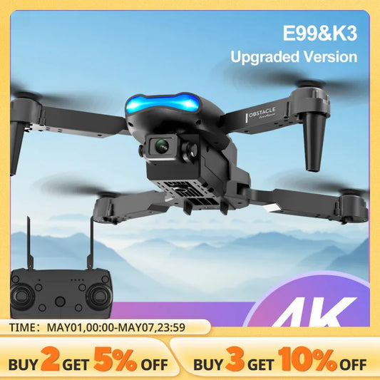 HD 4k Drone Camera High Hold Mode Foldable Mini RC WIFI Aerial Photography